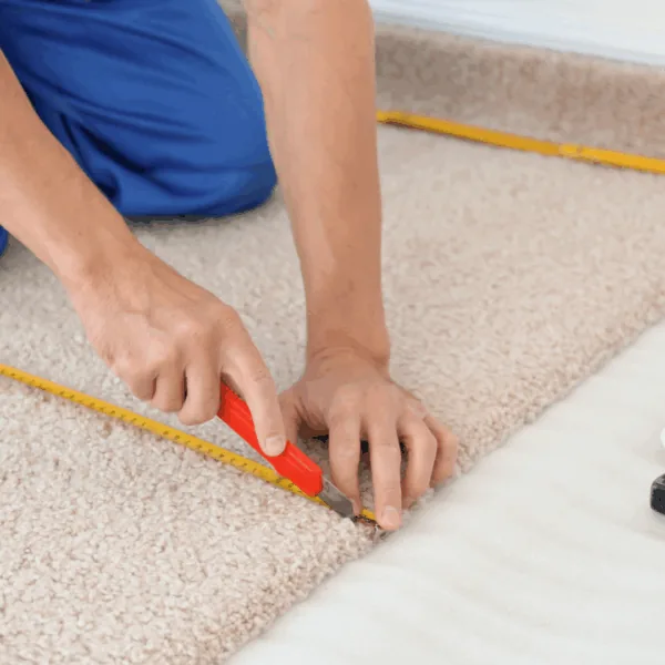 How our team installs carpet on stairs
