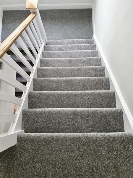 Stair carpet installation across Rockford